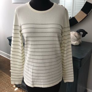 NWT J. McLaughlin Ivory Cotton Modal Sweater